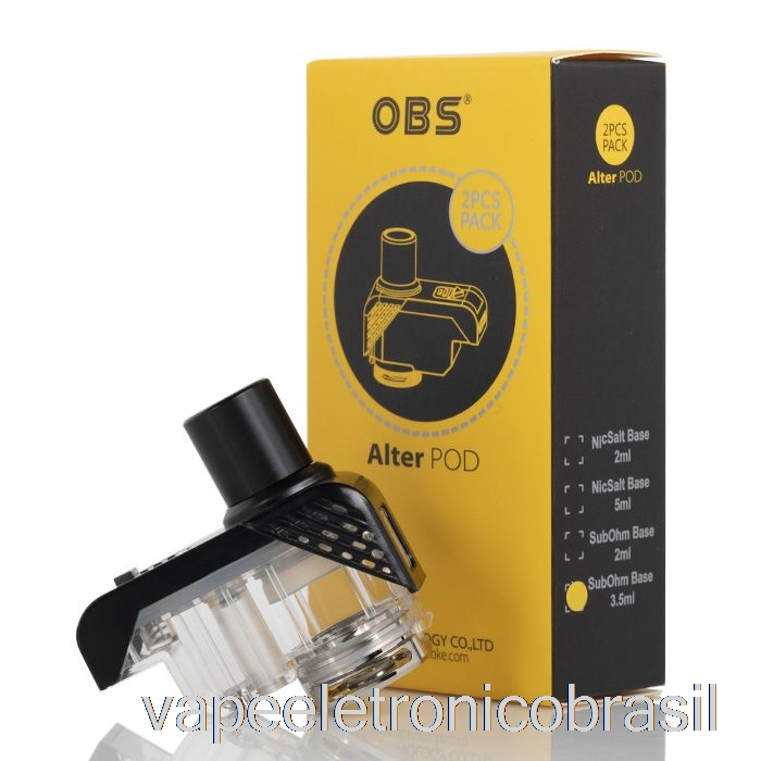 Vape Recarregável Obs Alter Replacement Pods 3.5ml Pod Recarregável